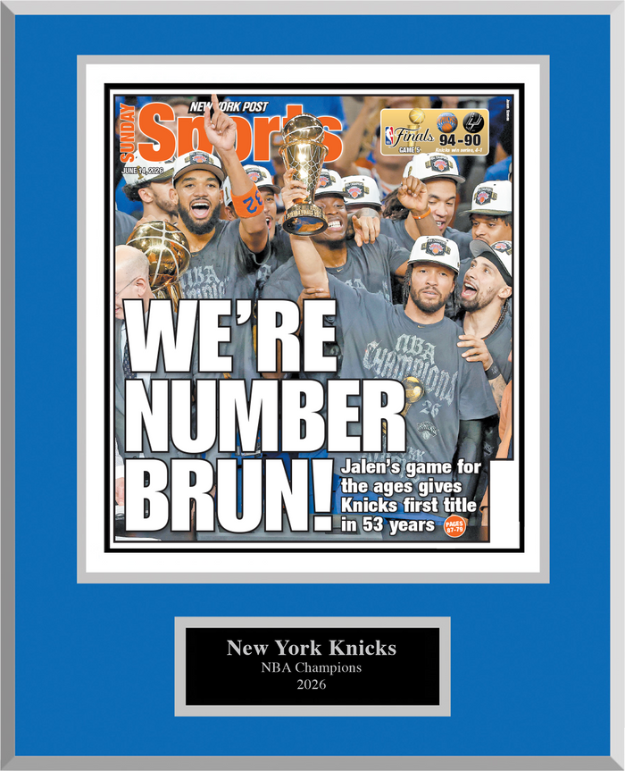 2026 Knicks Championship Plaque - Back Cover