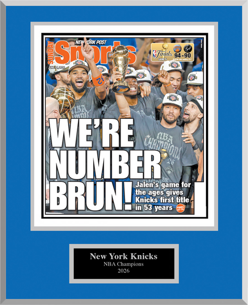 2026 Knicks Championship Plaque - Back Cover