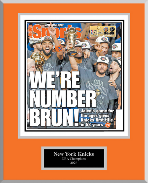 2026 Knicks Championship Plaque - Back Cover