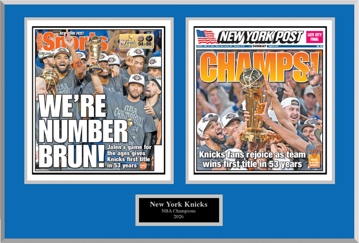 2026 Knicks Championship Plaque Cover Spread