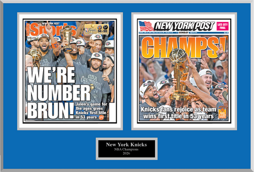 2026 Knicks Championship Plaque Cover Spread