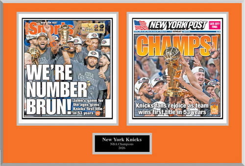 2026 Knicks Championship Plaque Cover Spread