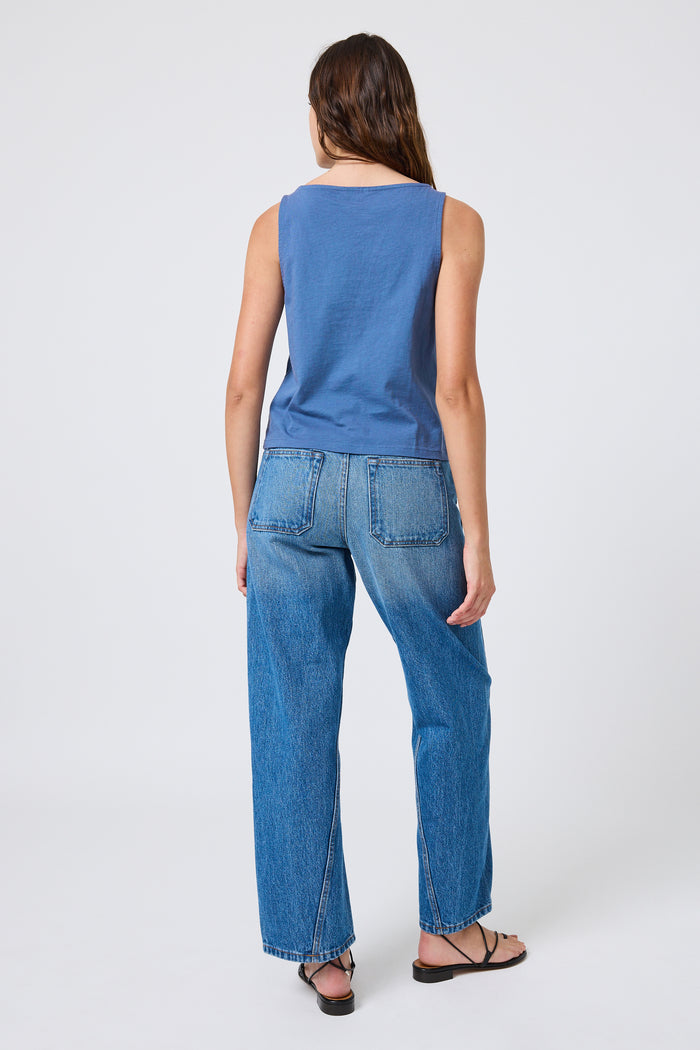 Ace Tank in French Blue