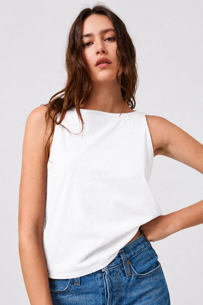 Ace Tank in White