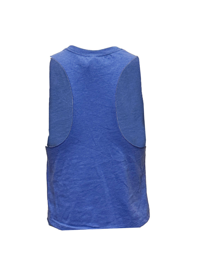 Alaska Flag Blue Crop Tank - Ladies