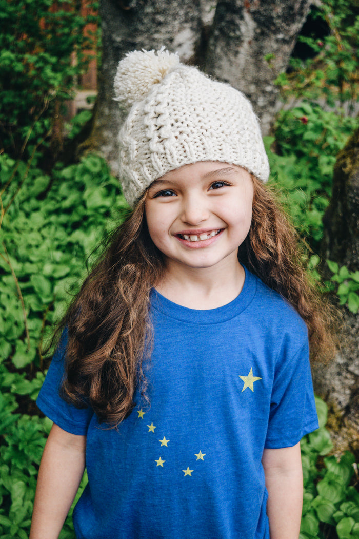 Alaska Flag Blue Tee - Youth