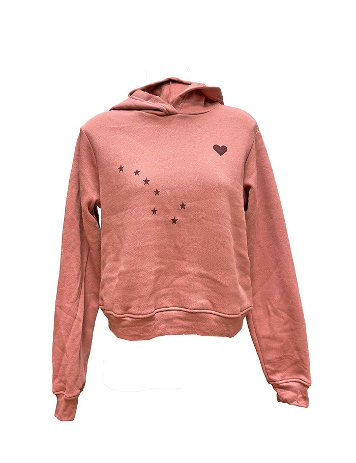 Alaska Flag Heart Hoodie - Ladies