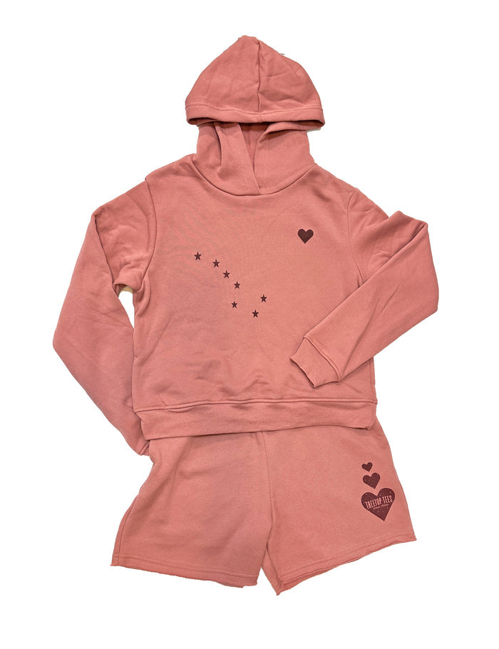 Alaska Heart Fleece Shorts - Ladies