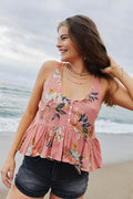 Alina Punta Tropical Tank Top - Canyon Clay | O'Neill