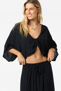Anna Reversible Cover-Up Top - Black | O'Neill