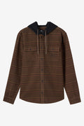 Archer Hooded Flannel Standard Fit Long Sleeve Shirt - Turkish Coffee | O'Neill