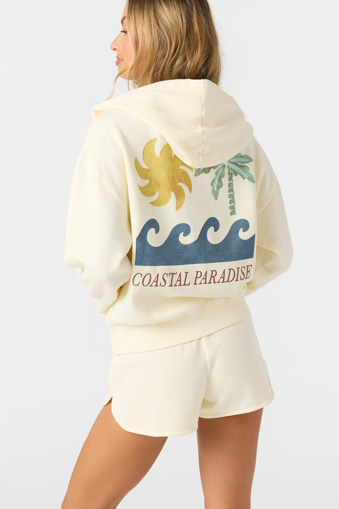 Atwood Palma Zip Hoody Zip Fleece - Winter White | O'Neill