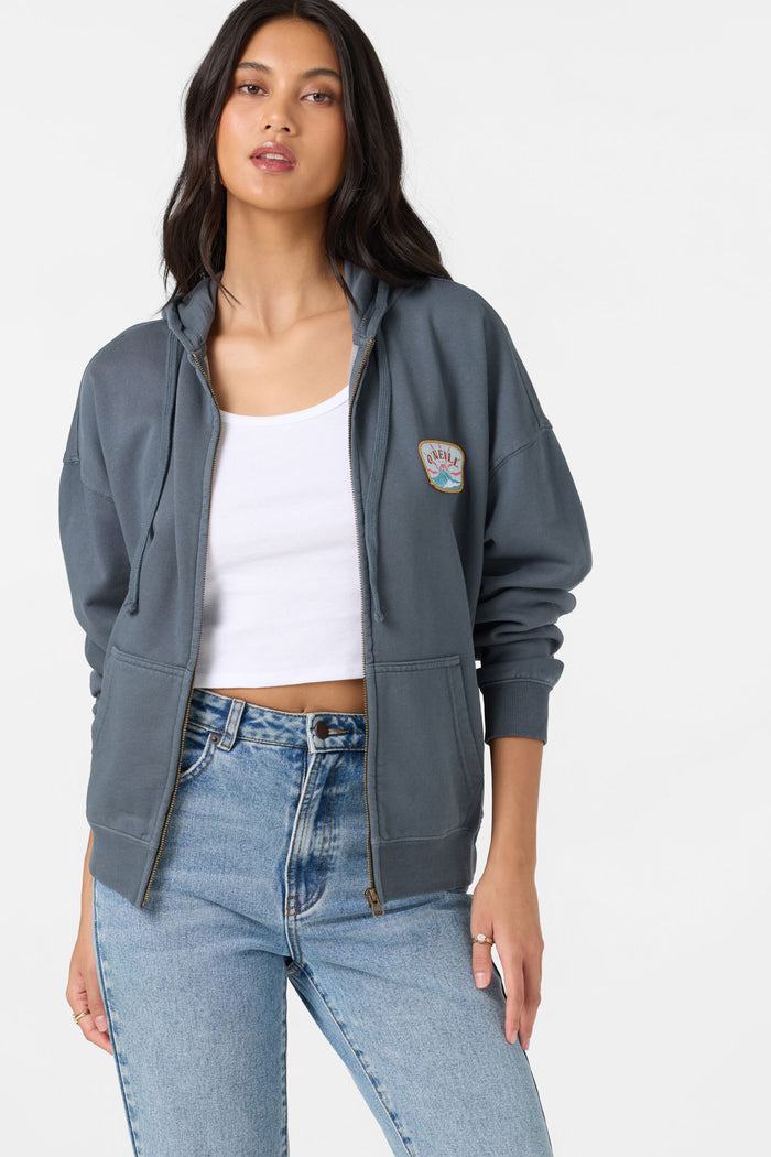 Atwood Zip Hoody Zip Fleece - Washed Slate | O'Neill