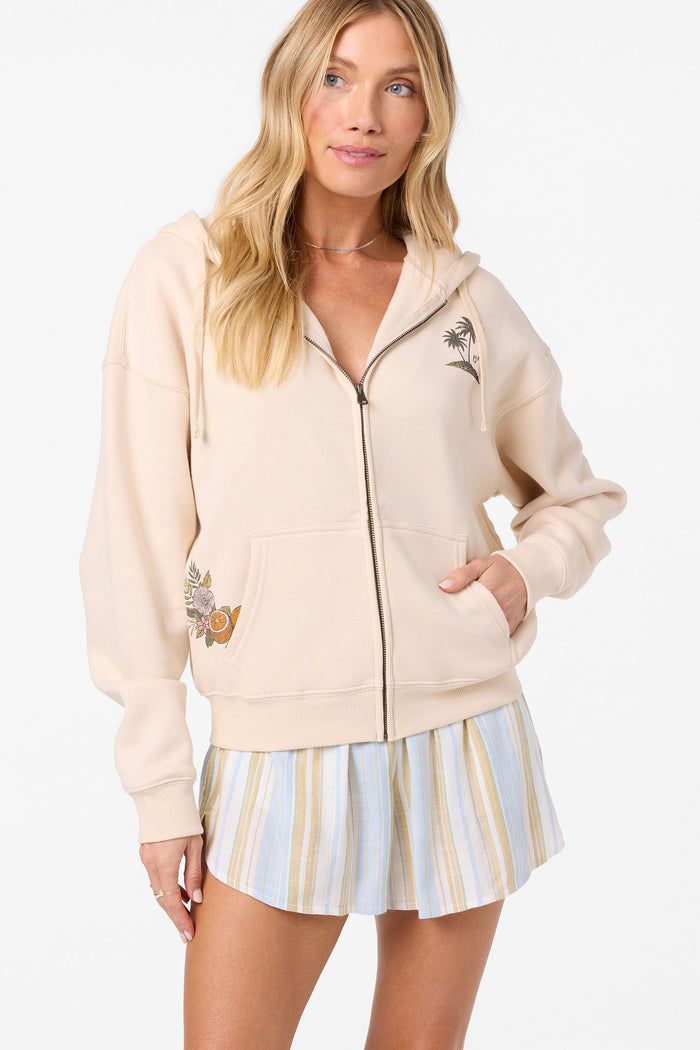 Atwood Zip Hoody Zip Fleece - Tapioca | O'Neill