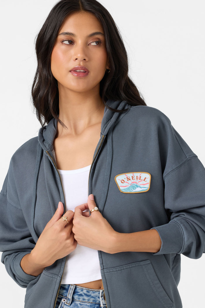 Atwood Zip Hoody Zip Fleece - Washed Slate | O'Neill
