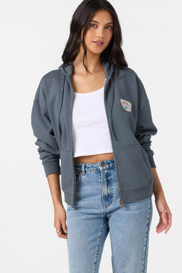 Atwood Zip Hoody Zip Fleece - Washed Slate | O'Neill