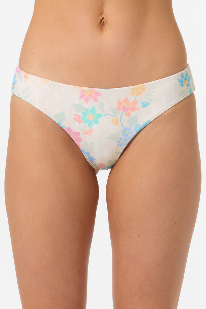 Bali Floral Comber Mid Rise Revo Medium Bottoms - Tapioca | O'Neill