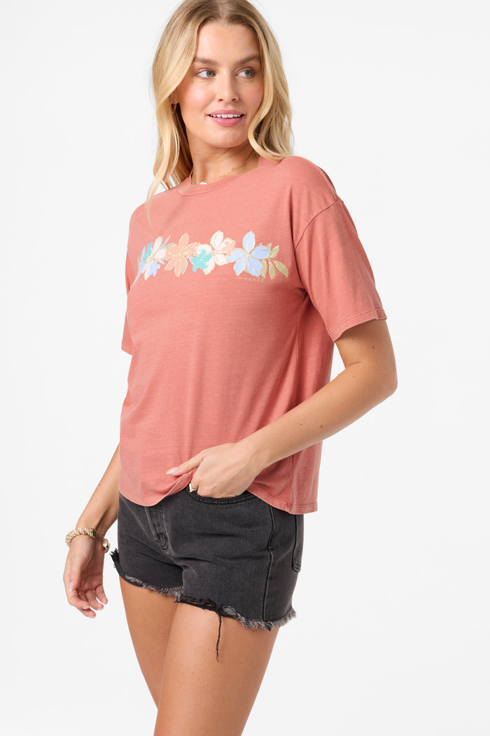 Band Of Flowers Easy Tee - Canyon Rose | O'Neill
