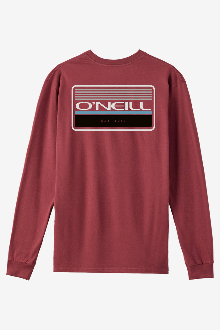 Banner Standard Fit Long Sleeve Tee - Oxblood Red | O'Neill