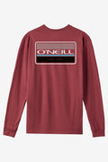Banner Standard Fit Long Sleeve Tee - Oxblood Red | O'Neill