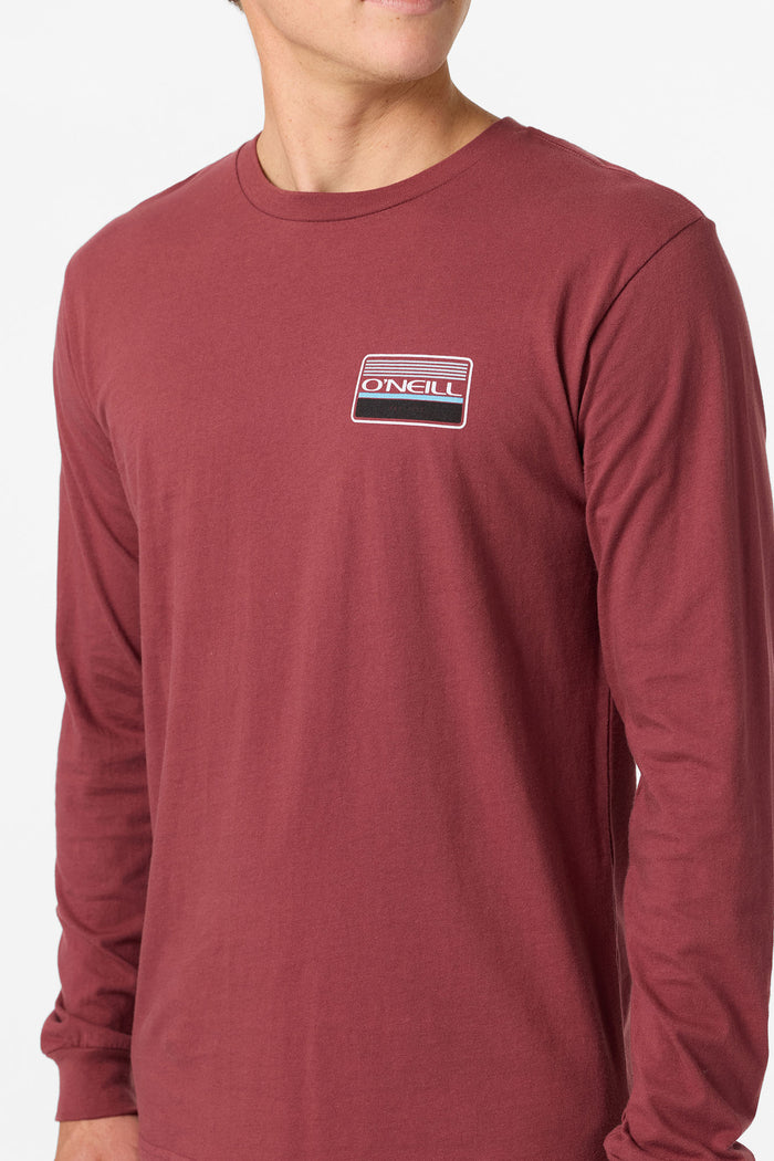 Banner Standard Fit Long Sleeve Tee - Oxblood Red | O'Neill