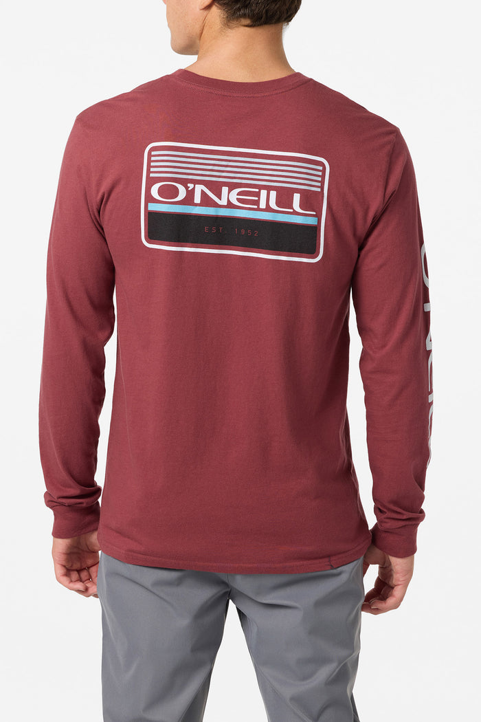 Banner Standard Fit Long Sleeve Tee - Oxblood Red | O'Neill