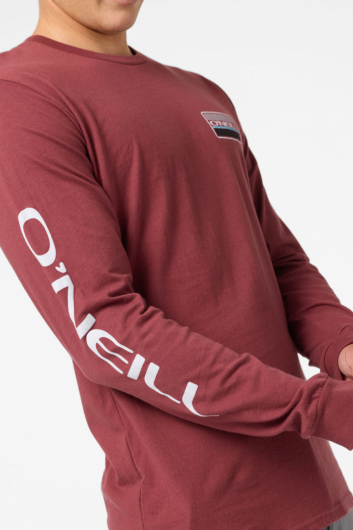 Banner Standard Fit Long Sleeve Tee - Oxblood Red | O'Neill