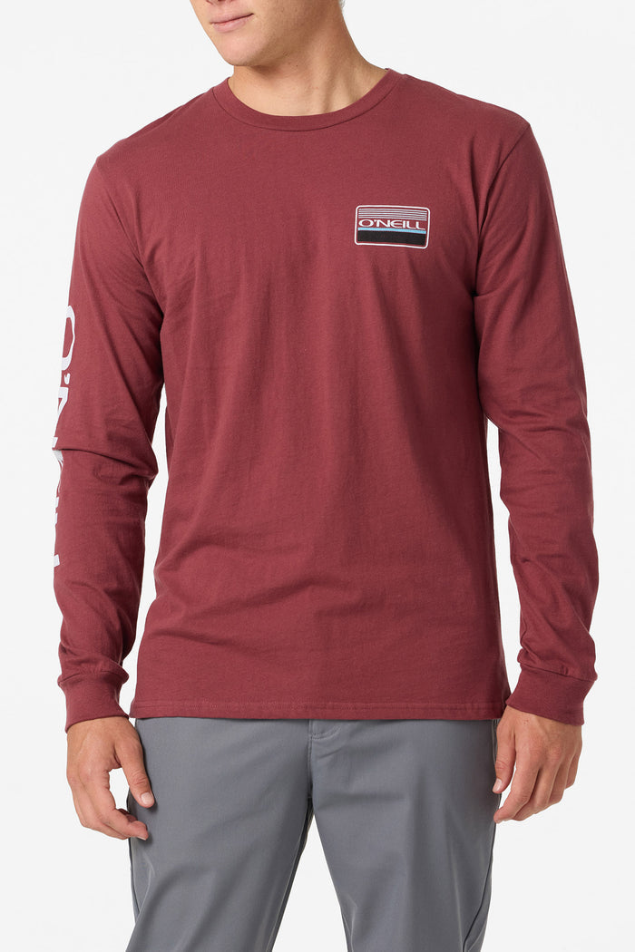 Banner Standard Fit Long Sleeve Tee - Oxblood Red | O'Neill