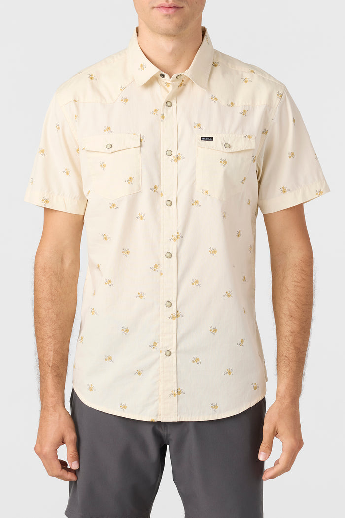 Bar Dog Snap Standard Fit Shirt - Cream | O'Neill