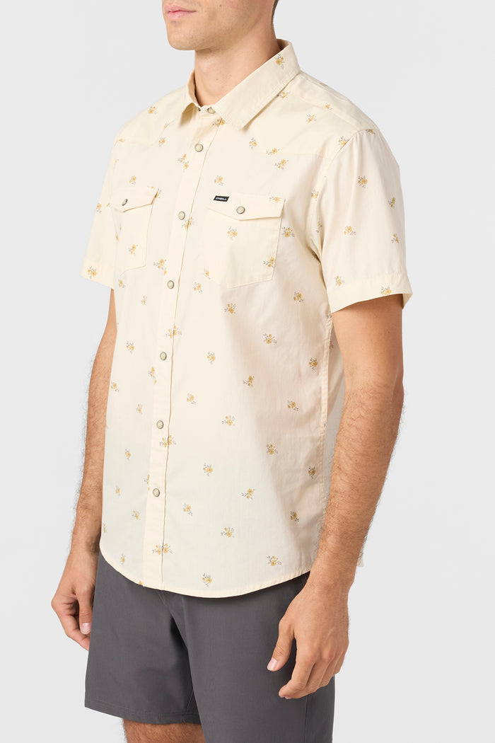 Bar Dog Snap Standard Fit Shirt - Cream | O'Neill