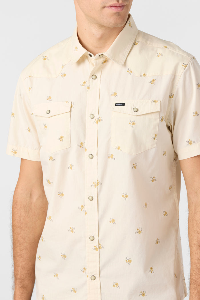 Bar Dog Snap Standard Fit Shirt - Cream | O'Neill