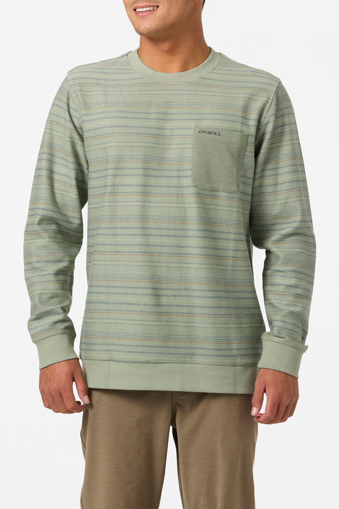 Bavaro Blocked Crew Neck Fleece - Sage | O'Neill
