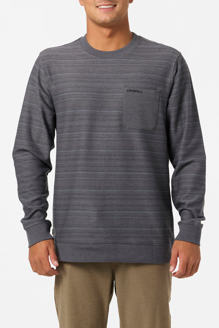 Bavaro Blocked Crew Neck Fleece - Graphite | O'Neill