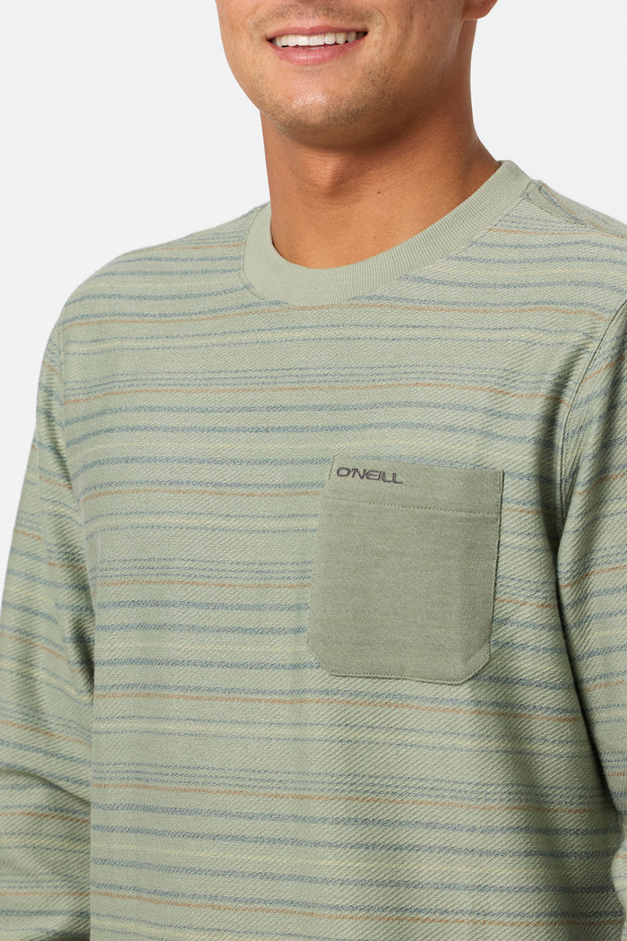 Bavaro Blocked Crew Neck Fleece - Sage | O'Neill
