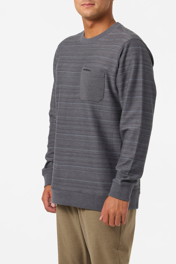 Bavaro Blocked Crew Neck Fleece - Graphite | O'Neill
