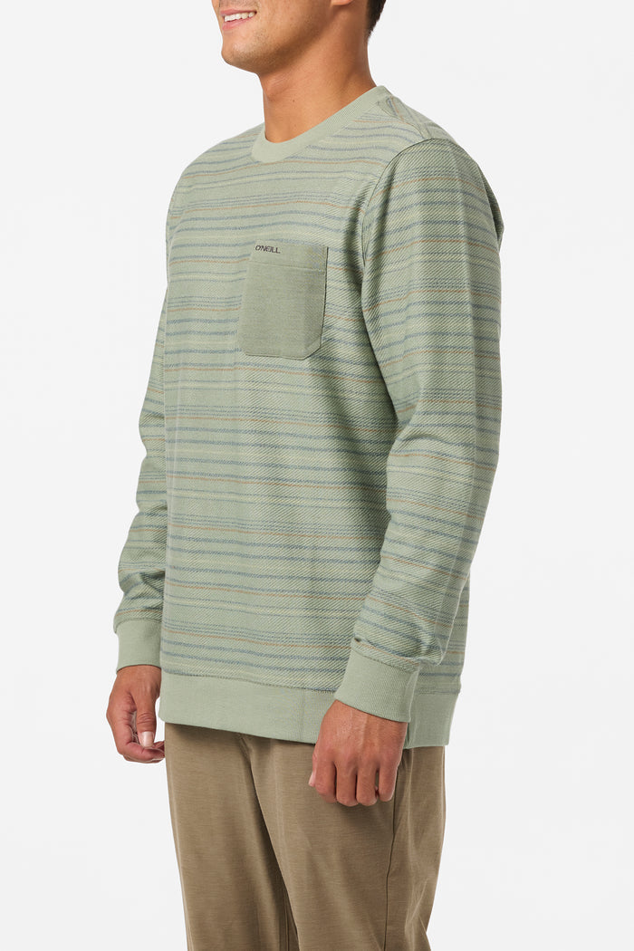 Bavaro Blocked Crew Neck Fleece - Sage | O'Neill