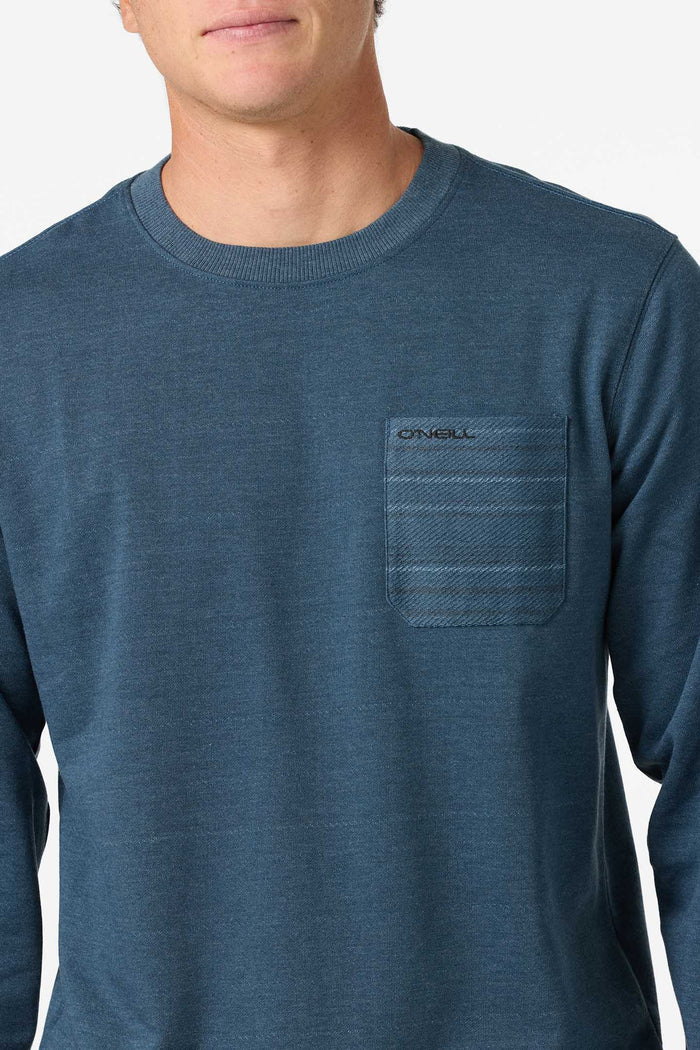 Bavaro Blocked Crew Neck Fleece - Midnight Navy | O'Neill