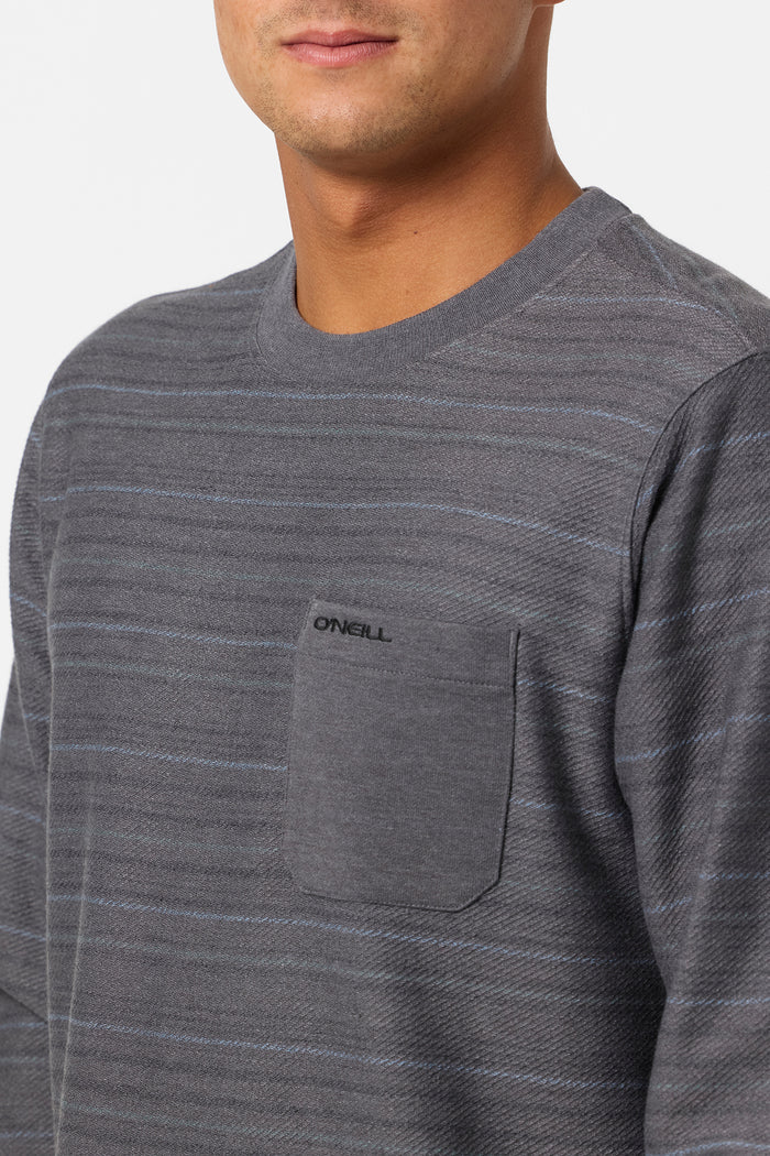 Bavaro Blocked Crew Neck Fleece - Graphite | O'Neill