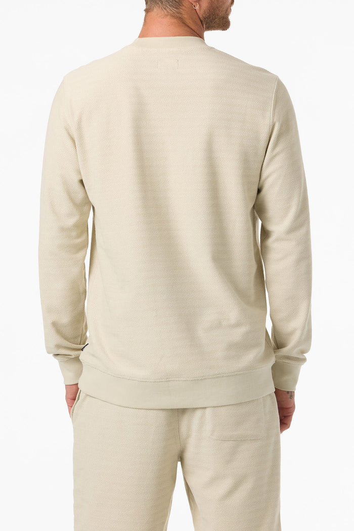 Bavaro Solid Crew Neck Fleece - Lt Khaki | O'Neill