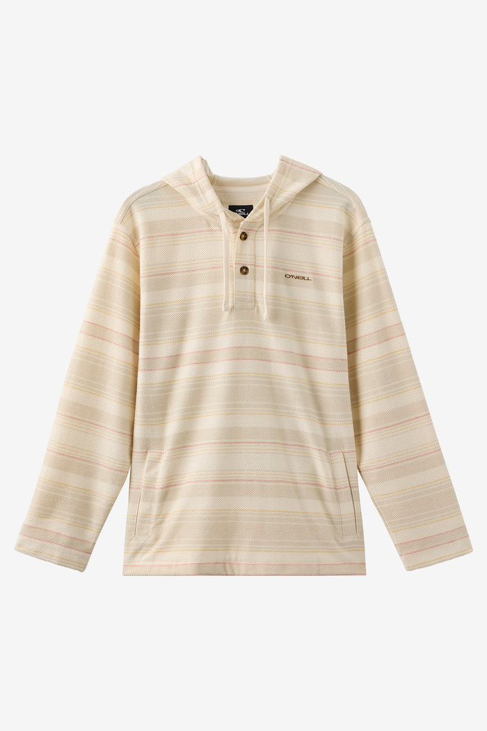Bavaro Stripe Poncho Pullover Fleece - Cream | O'Neill