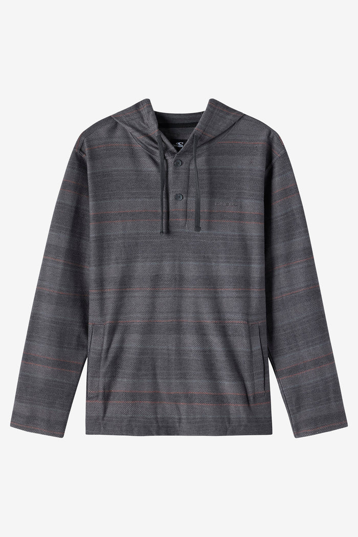 Bavaro Stripe Poncho Pullover Fleece - Black | O'Neill