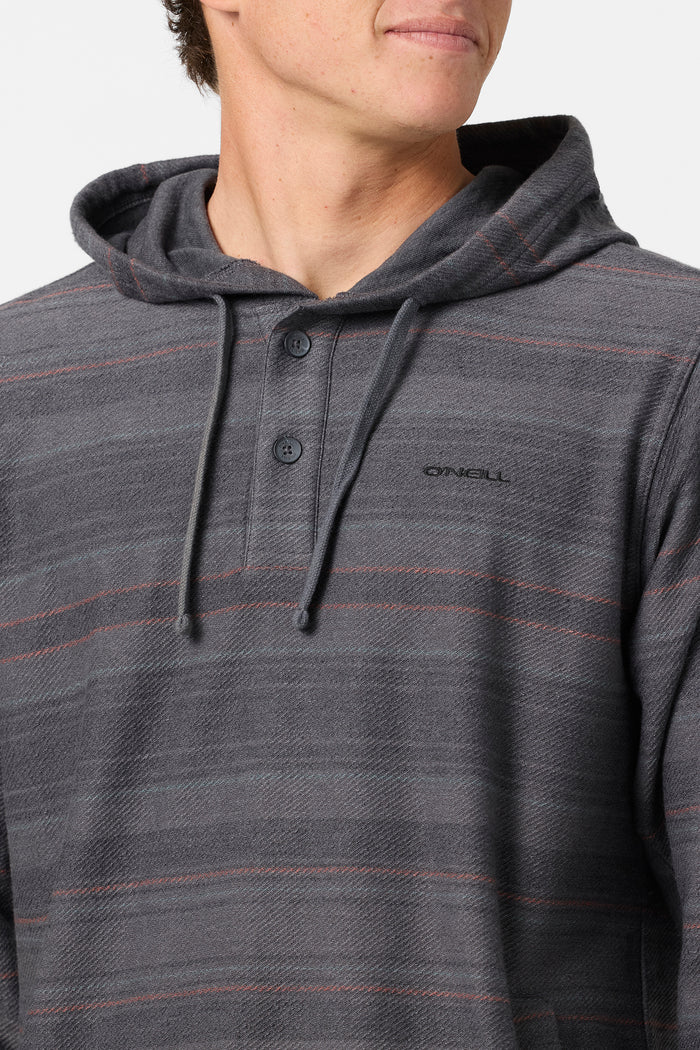 Bavaro Stripe Poncho Pullover Fleece - Black | O'Neill