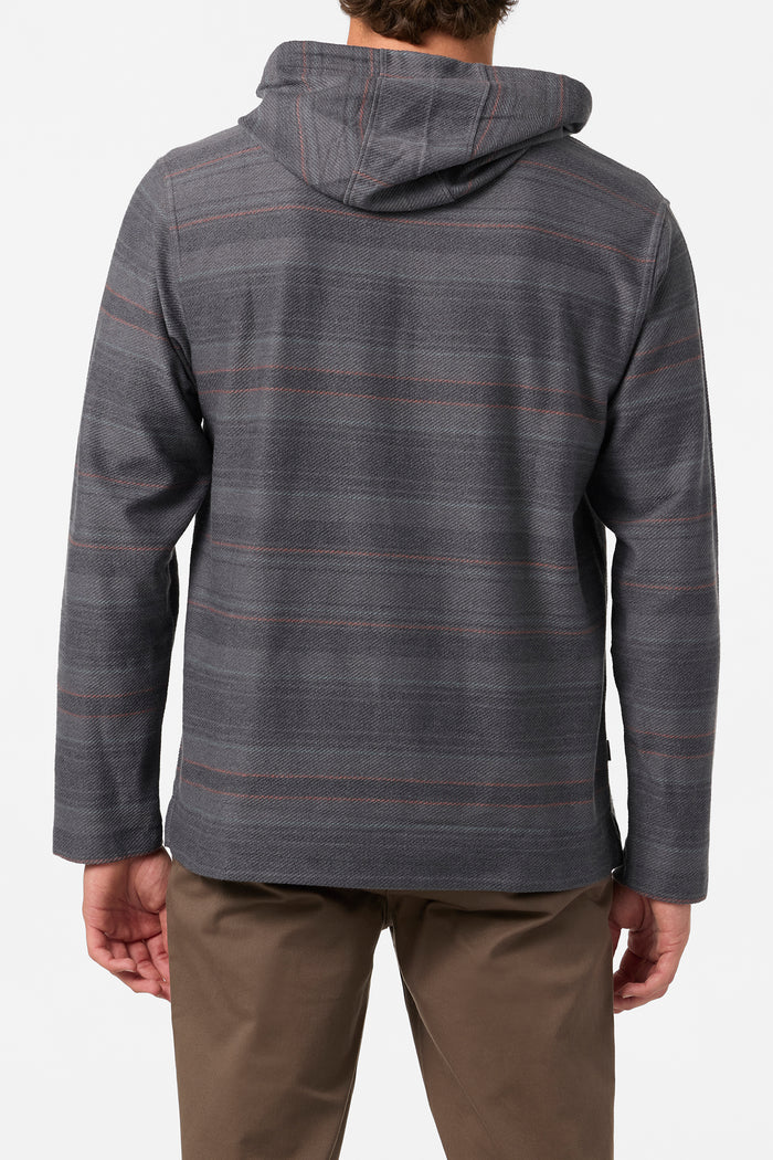 Bavaro Stripe Poncho Pullover Fleece - Black | O'Neill
