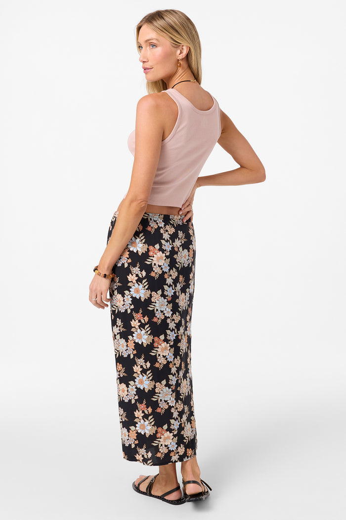 Bellamy Bali Floral Midi Skirt - Black | O'Neill