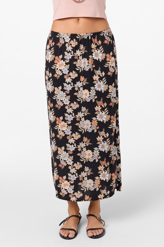 Bellamy Bali Floral Midi Skirt - Black | O'Neill