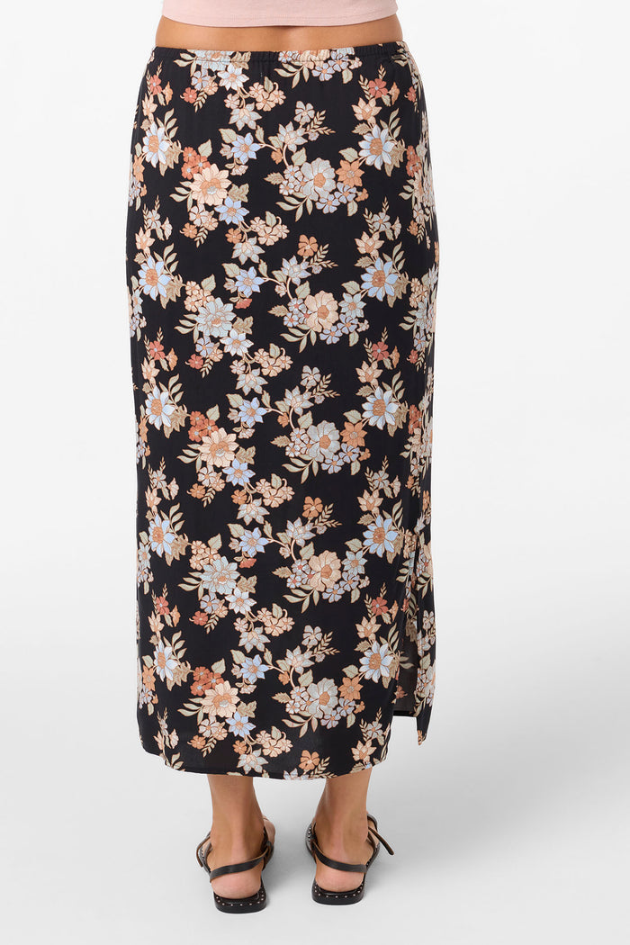 Bellamy Bali Floral Midi Skirt - Black | O'Neill