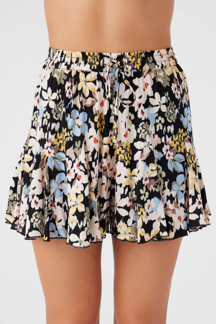 Bennie Camden Floral Flowy Shorts - Black | O'Neill