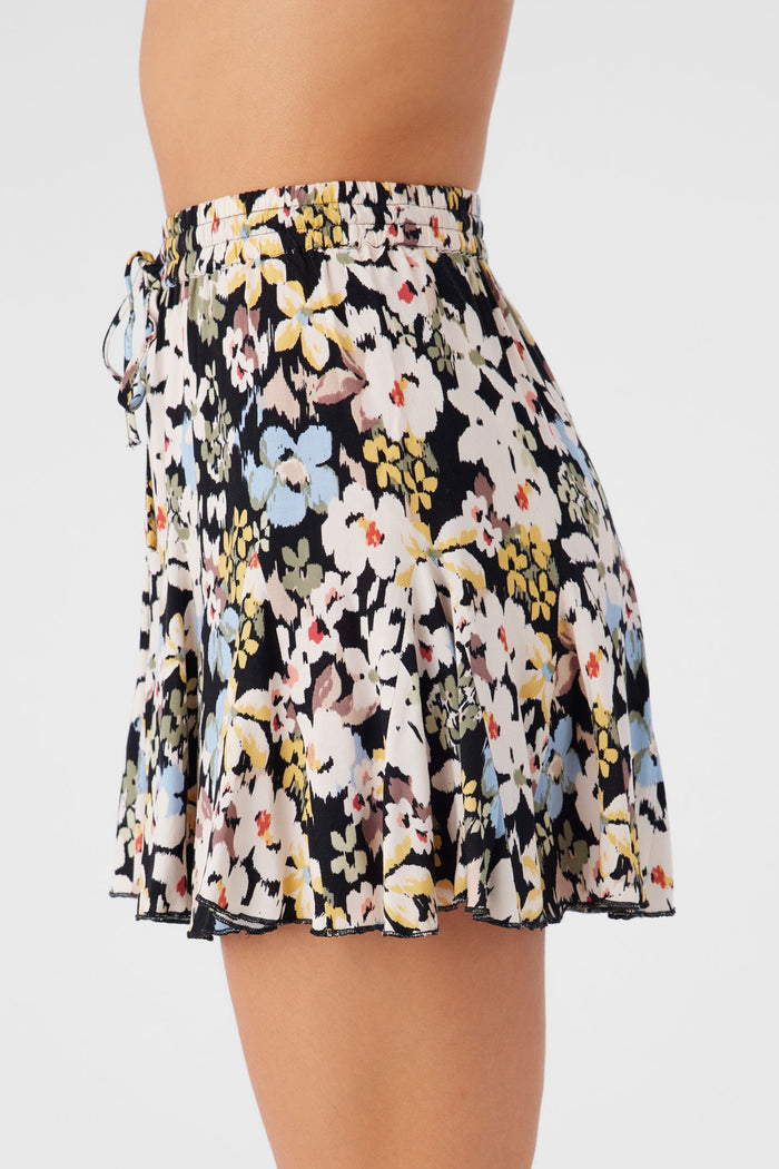 Bennie Camden Floral Flowy Shorts - Black | O'Neill