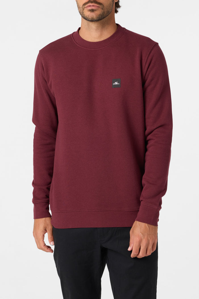 Blocked Out Crew Pullover - Burgundy | O'Neill