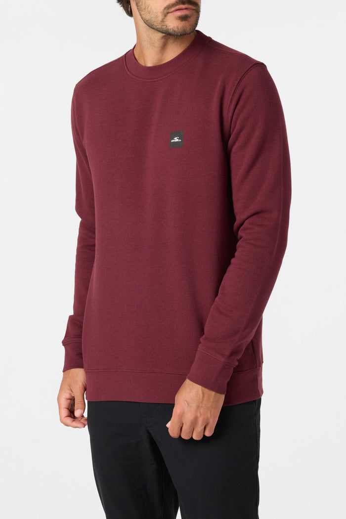 Blocked Out Crew Pullover - Burgundy | O'Neill
